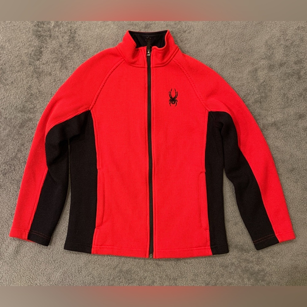 Spyder Red and Black Zip-Up Jacket